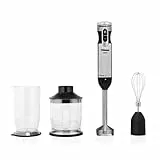 Tristar MX-4829 Stabmixer-Set - Stabmixer mit Zubehör – Turbo-Funktion – 2 Klingen - 1000 Watt