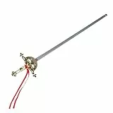Boland 14000 - Musketier Degen, 1 Stück, Länge 58 cm, goldener Griff mit rotem Band, graues Messer, Schwert, Waffe, Accessoire, Ritter, Tafelrunde, Kostüm, Verkleidung, Motto, Party, Photobox