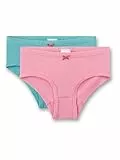 Sanetta Mädchen-Hüftslip (Doppelpack) rosa & türkis | Hochwertige und nachhaltige Unterhose für Mädchen aus Baumwoll-Mix.