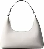 Calvin Klein Damen Schultertasche Foil Logo mit optionalem Tragegurt, Weiß (White Alyssum), Einheitsgröße