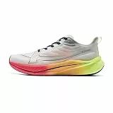 XTEP Laufschuhe Herren Profi, 2,000KM Abriebfest, 70% Hohe Dämpfung Gedämpft Cushioning, Leichte Atmungsaktiv Joggingschuhe Professionelle, für Langstreckenläufe 20 km, Weiß-Lime Grün, 43.5