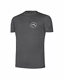 Black Crevice Herren Merino T-Shirt,anthrazit, XL