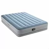 INTEX 'Prestige Mid-Rise' Luftbett für 1 Person (152x203x36 cm) max. 272 KG – mit integrierter USB-Pumpe – Gästebett aufblasbares Bett Camping Matratze mit Fiber-Tech (64159)