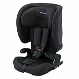 Bebeconfort Ever & Go i-Size, Mitwachsender Kindersitz 9-36 kg, 15 Mon. bis 12 J., 76-150 cm, Klappbarer Kinderautositz, Kompakt + Leicht (6 kg), 15 Kopfstützenpositionen, Full Black