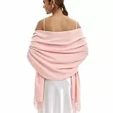 vimate Pashmina Tücher und Wickel, Damen Pink Soft Brautjungfer Schal Pashmina Schals für alle Jahreszeiten (DE-Baby Pink)