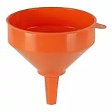 PRESSOL Kunststofftrichter mit Messingsieb Durchmesser , 1 Stück,2366017, 200/24,5 mm, Orange