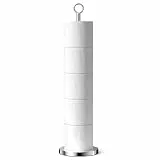 Toilettenpapierhalterständer (mit Reservefunktion), freistehender Toilettenpapierhalter, Edelstahl-Toilettenpapierhalterständer für die Aufbewahrung von Ersatzrollen für Badezimmer und Toilette