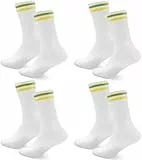 Smart Sir Socken Herren Damen Sportsocken 4/8 paar Tennissocken Weiß Lange Baumwollsocken weiss Laufsocken Arbeitssocken Schwarz