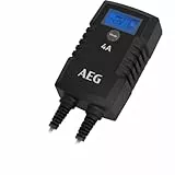 AEG Automotive 10616 Mikroprozessor-Ladegerät für Auto Batterie LD 4.0, 4 Ampere für 6/12 V, 9-HF Ladestufen, Autostartfunktion, Komfortanschluss