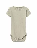NAME IT Baby - Mädchen Nbfkab Ss Body Noos, Peyote Melange, 80