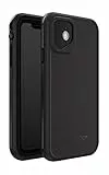 LifeProof Fre Hülle für iPhone 11, Wasserdicht (IP68), stoßfest, schmutzabweisend, Sturzschutz bis 2 Meter, schlanke Hülle mit integriertem Displayschutz, Schwarz