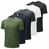 MEETWEE Herren T-Shirt Kurzarm Sommer Sports Tshirts Gym Fitness Männer Schnelltrocknend Atmungsaktiv Trainingsshirt Funktionsshirt Sportshirt
