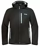 Uvex Softshelljacke für Herren – wasserdicht & winddicht, Outdoor Arbeitsjacke – Schwarz (Größe L)