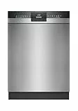 Siemens SN43ES27AE, iQ300, Smarter Unterbau Geschirrspüler 60 cm, Made in Germany, Besteckkorb, varioSpeed Plus, automatische Türöffnung, hohe Hygieneleistung, automatik Programme, Gebürsteter Stahl