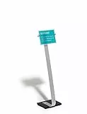 Durable Präsentationsständer Crystal Sign Stand A4, für Hoch- und Querformat, 481823