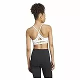 adidas Damen AeroReact Training Bra, White, L
