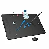 XP-PEN DECO01V2 Grafik-Tablet, Zeichnen, 10 x 6 Zoll, passiver Eingabestift, 8192 Stufen, Neigung und 8 Shortcuts, kompatibel mit Windows/Mac OS/ChromeBook/Android