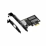 XikeStor 2,5-GB-PCIe-Netzwerkkarte mit internem I226-V-Chip, 2,5GBase-T-Netzwerkadapter-NIC, Gigabit-Ethernet-100/1000/2500-Mbit/s-LAN-Port RJ45, PCIe 3.1 X1, PCI-Express-Gigabit-Ethernet-Karte