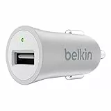 Belkin Premium Mixit Metallic Kfz Ladegerät (2,4A, USB Anschluss, geeignet für iPhone 8/8 Plus, iPhone X, iPhone SE/5/5c/5s, iPhone 6/6s/6 Plus/6s Plus, iPhone 7/7 Plus) silber