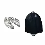 RÖSLE Kohlekorb F50/F50 AIR, 2-TLG, Hochwertige Kohlekörbe für gleichmäßige Hitze im Kugelgrill & Holzkohle-Kugelgrill Abdeckhaube No.1 Sport F50, No.1 Belly F50