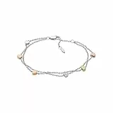 Fossil Armband Für Frauen Vintage-Motive, 19 Cm Dreifarbiges Edelstahlarmband, JF02854998