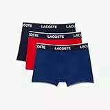 Lacoste Herren Pack De 3 Boxer Courts Boxershorts Not Applicable, Mehrfarbig (Marine/Rouge-Methylene W64), Medium