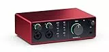Focusrite Scarlett 4i4 4. Gen USB-Audio-Interface für Musiker, Songwriter, Gitarristen und Content Creators — Aufnahmen in HiFi-Studioqualität und sämtliche Software für Ihre Aufnahmen
