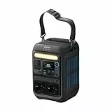 Anker SOLIX C300X Tragbare Powerstation, 288Wh LiFePO4 Akku, 300W (Max 600W) Solargenerator, 140W Beiseitige Schnellladeleistung, Für Camping, Draußen, Reisen, Notfälle, unterwegs (Solarpanel Optional