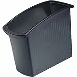 HAN Papierkorb MONDO, schlanker Mülleimer mit 18 Liter Fassungsvermögen, Abfalleimer ideal für unter den Schreibtisch im Büro, 11840-13, schwarz