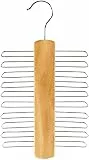 Hangerworld Holz 20 bar Krawatte Rack Kleiderbügel - Schal, Gürtel, Zubehör Organizer - Beige / Natur