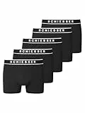 Schiesser Herren 5 Pack Bio Baumwolle Multipack-95/5 Organic Boxershorts, schwarz_183213, L (5er Pack)