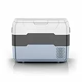 RGBer® TG-Serie| Auto Kühlbox, Kompressor Kühlbox 40 Liter, 2in1 Doppelzone Kühl- & Gefrierfach, 12/24 V 230V Kühlung bis -20 °C für Auto, LKW, Camping.