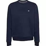 Tommy Jeans Damen Tjw Reg Flag Crew Dw0dw19959 Pullover-Sweatshirt, Blue (Dark Night Navy), S EU