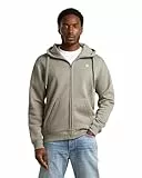 G-STAR Raw C.V. Men's Premium Core Zip Sweater Hooded Sweatshirt, Beige, L