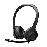 Logitech H390 kabelgebundenes Headset für PC/Notebook, Stereo-Kopfhörer mit Mikrofon mit Geräuschunterdrückung, Stereo, Bedienelemente am Kabel, Works with Chromebook – SCHWARZ