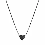 Liebeskind Berlin Damen-Collier Edelstahl (schwarz), LJ-0331-N-V 40