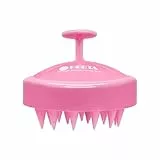 HEETA Kopfhaut Massagebürste für Nasses und Trockenes Haar Sanft Kopfmassage Bürste, Shampoo Haarbürste mit Weichem Silikonkopf für Peeling und Kopfmassage-Rosa