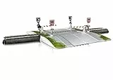 Märklin start up - Vollautomatischer Modelleisenbahn Bahnübergang Spur H0, 74924