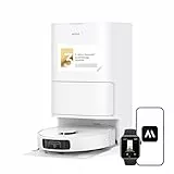 Mova E40 Ultra Saugroboter mit Wischfunktion, Autom. Leerung und 19.000 Pa, MaxiReach-Wischmopp-T., Verhedderungsfreie Seitenbürste, Eingeb. 80-ml-Wasserb, All-in-One-Station zu 75 Tage Reinigung