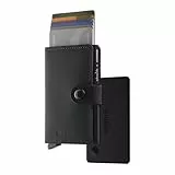 Chipolo x Secrid Trackbares Miniwallet, schlankes Leder-Portemonnaie mit aufladbarer Tracker Chipolo CARD kompatibel mit Apple Find My oder Google’s Find Hub, Handy finden & Außer-Reichweite-Warnungen