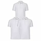 Fruit of The Loom Herren Poloshirt 3er Pack Gr. XL, weiß