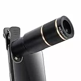 VBESTLIFE Handy-Kamera-Objektiv-Set, Inklusive 22-fachem Teleobjektiv, 198°-Fischauge, 0,6-fachem Weitwinkelobjektiv, 15- Makroobjektiv, Clip und -Stativ