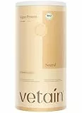 VETAIN Veganes Proteinpulver - Neutral - 23g Protein pro Portion - 600g - Fünf Premium Protein Quellen - Ohne Allergene & Süßungsmittel - produziert & laborgeprüft in Deutschland
