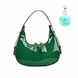 GONGKANGYUAN Moon Bags PU Leder Achselhöhle Schulter Geldbörse Vintage Umhängetasche Damen Handtasche, 90s Women's Shoulder Bag, y2k Fashion Handtaschen für Frauen