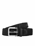 JACK & JONES Herren Gürtel Jacspring Woven Belt Noos, Schwarz (Black Black), 90