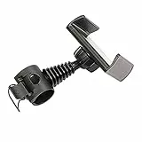 ANCLLO Schwarzer Golfschwung-Handyhalter zum Aufnehmen von Golfschwingen und kurzem Spiel, 360° drehbar, universell, verstellbare Smartphone-Halterung für Golfwagen, Trolley, Wagen