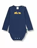 Fred's World by Green Cotton Baby Boys Bear Print l/s Body Base Layer, Academy, 68