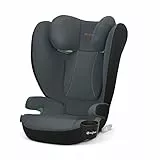 CYBEX Silver Autositz Solution B2 i-Fix, Inkl. Getränkehalter, Für Autos mit und ohne ISOFIX, Ab ca. 15-50 kg, Ab ca. 3 bis 12 Jahre, Steel Grey (Grau)