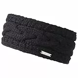 GIESSWEIN Headband Stirnberg - Warmes Merino Damen Stirnband, Winter Strick Haarband, Ohrenwärmer Frauen, Breites Kopfband mit Fleece Innenfutter