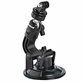 Mantona Saugnapfhalterung 1-Bein Grösse XL (9cm Saugnapf, für GoPro Hero 11 10 9 8 7 6 5 4 3+ Session und andere kompatible Action Cams)